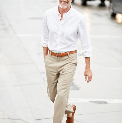 Outfit Idea: Button-Down Shirt and Chinos